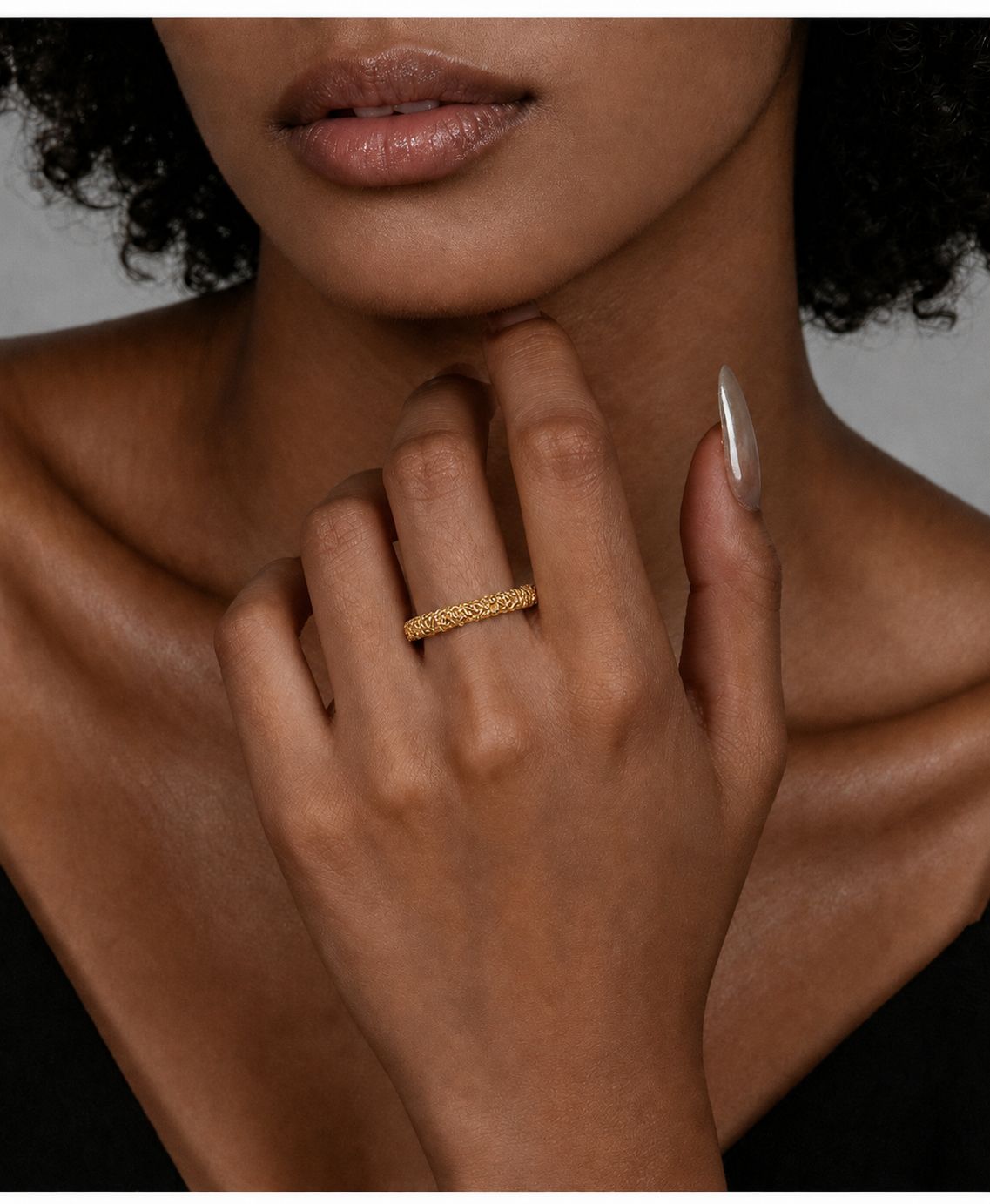 Organic Wave Open Ring