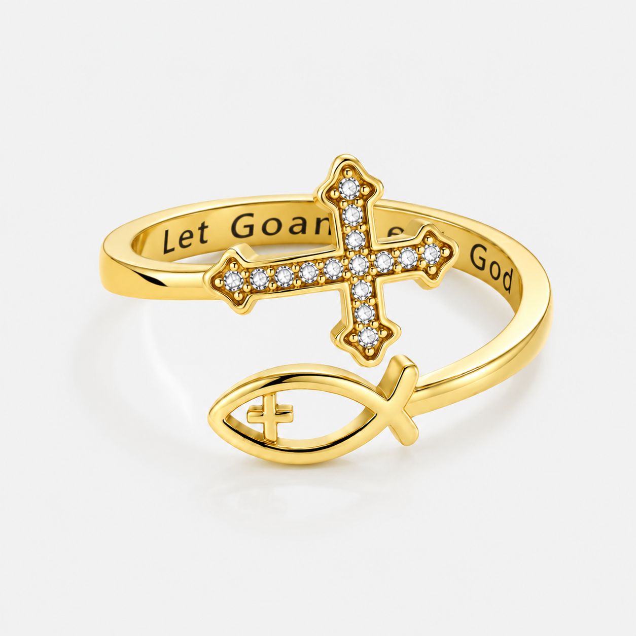 Faith Light Open Ring