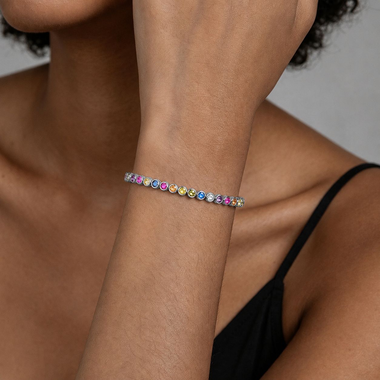 Rainbow Tennis Bracelet