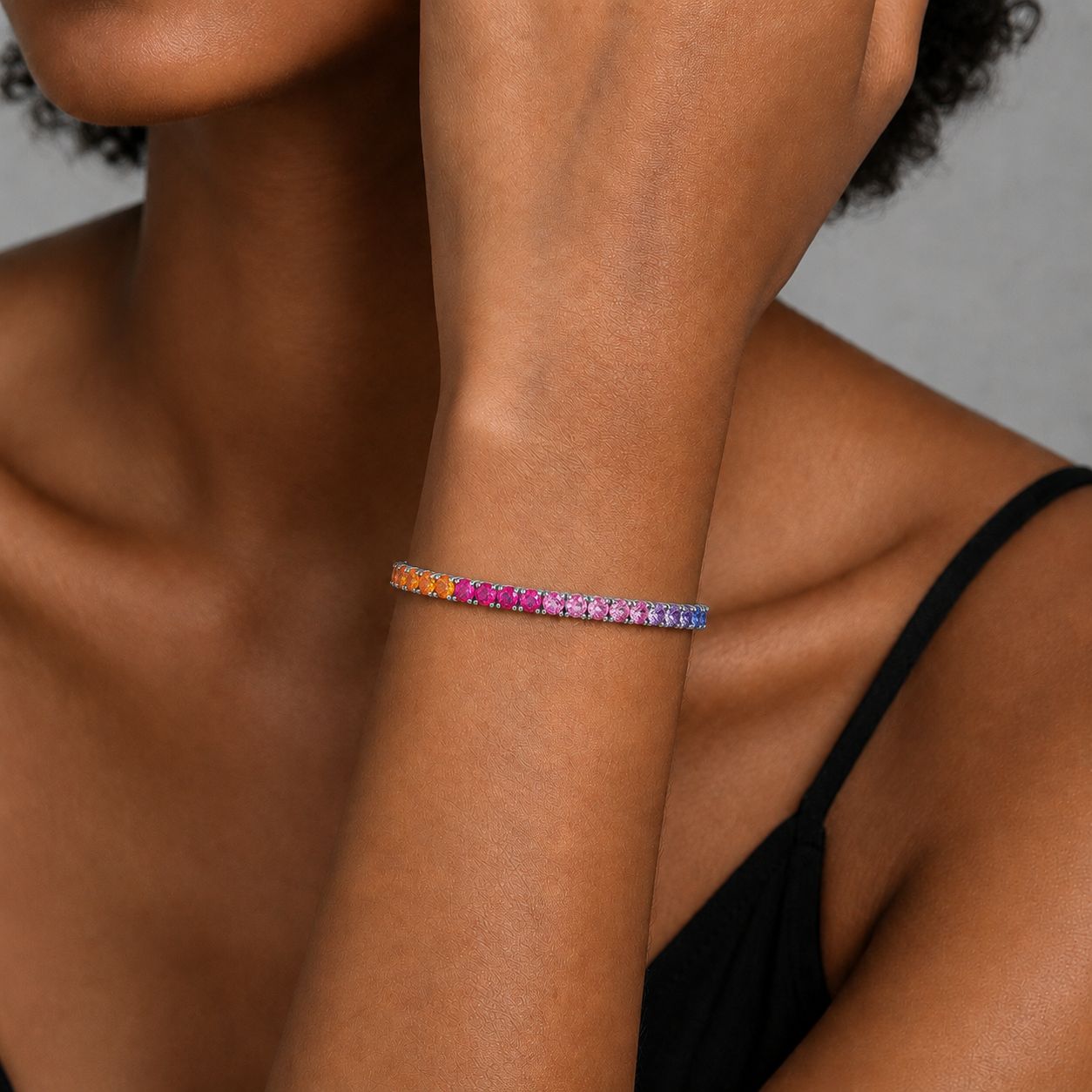 Gradient Tennis Bracelet