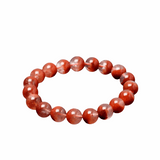 [Bead] Red Rabbit Hair Crystal Bracelet - Healing & Wealth Crystal