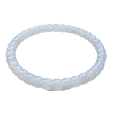 [Faceted Bead] Natural Hetian White Jade Bracelet