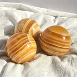 [Ball] Natural Yellow Fluorite Crystal Sphere