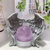 Whispers of Love: Heart Feather Base for Your Crystal Ball