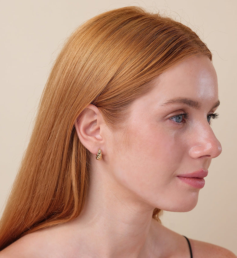 Hera Dome Hoop Earrings