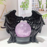 Whispers of Love: Heart Feather Base for Your Crystal Ball