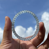 [Faceted Bead] Natural Sky Aquamarine Clean Body