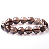 [Bead] Smoky Quartz Beads - Natural Xinjiang Tea Crystal Bracelet