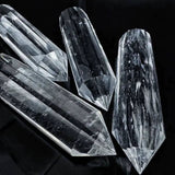 Natural Vogel Cut Multi-Faceted Clear Quartz Crystal