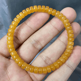 [Faceted Bead] Natural Burma Yellow Jade and Huanglong Jade
