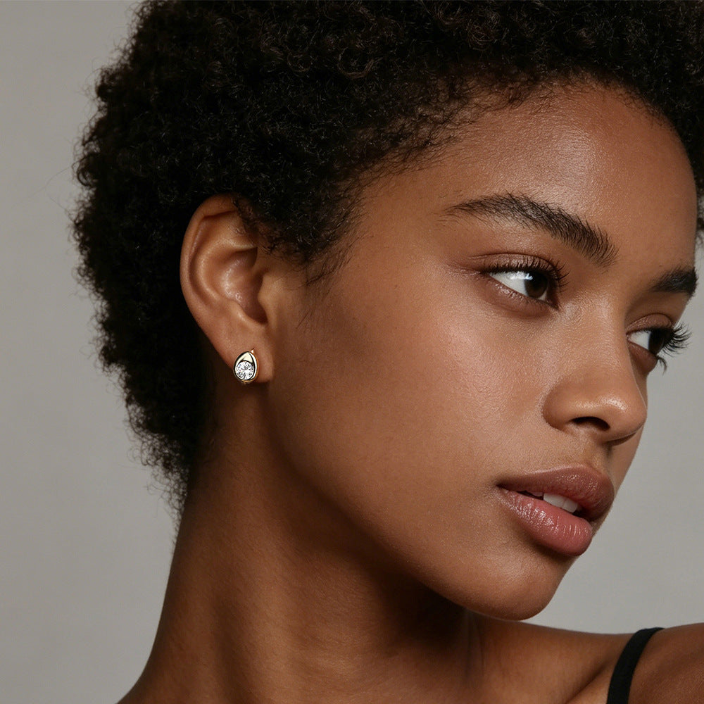 Golden Halo Huggie Earrings