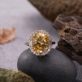 Citrine Radiance Adjustable Gemstone Ring