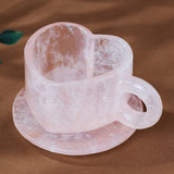 Rose Quartz Heart Mug – Healing Crystal Cup for Love & Self-Care
