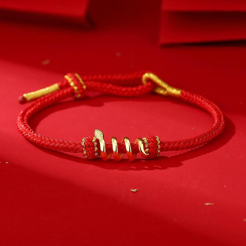 Snake String Bracelet – Handcrafted Zodiac-Inspired Design
