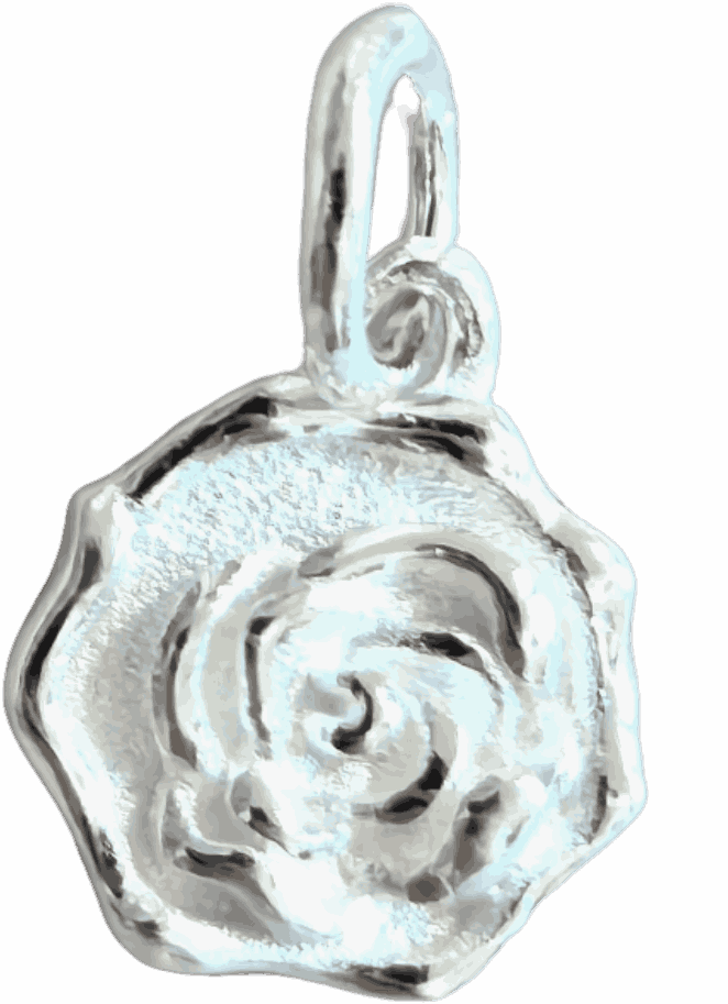 Silver Rose Pendant