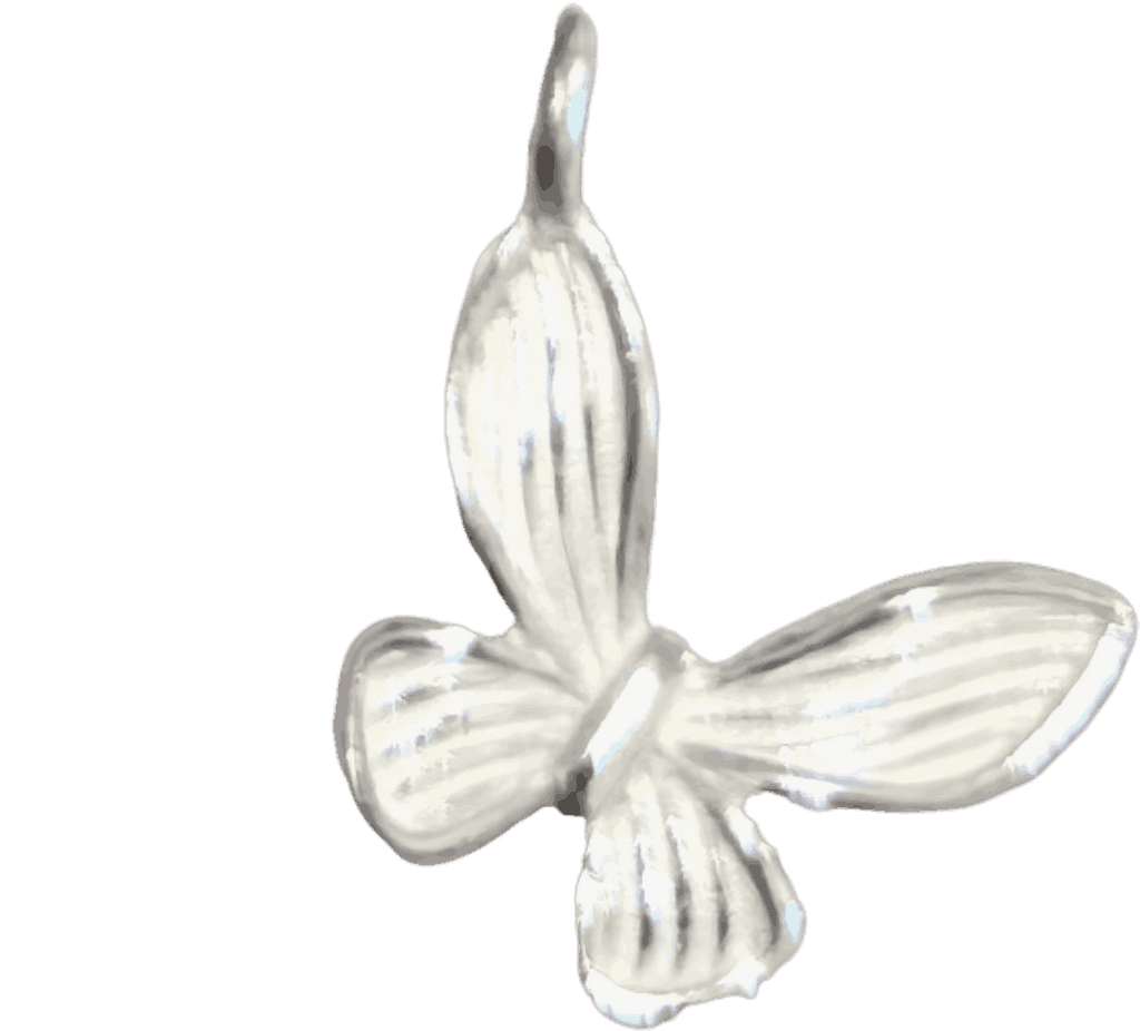 Silver Butterfly Pendants