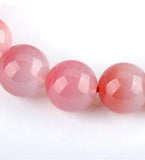 [Bead] Pink Agate Bracelet - Wealth & Elegance Crystal