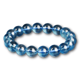 [Bead] Aquamarine Crystal Bracelet - Natural Stone of Courage & Calm - FateCord