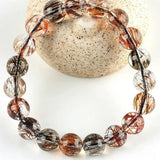 [Bead] Black Crystal Bracelet - Black Gold Super Seven for Wealth & Energy - FateCord