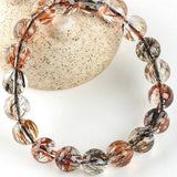 [Bead] Black Crystal Bracelet - Black Gold Super Seven for Wealth & Energy - FateCord