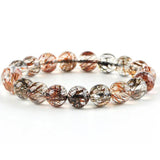 [Bead] Black Crystal Bracelet - Black Gold Super Seven for Wealth & Energy - FateCord