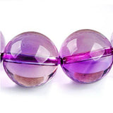 [Bead] Bolivian Sky Mirror - Amethyst Bracelet for Healing & Peace - FateCord