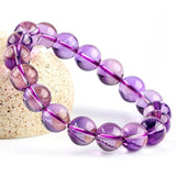 [Bead] Bolivian Sky Mirror - Amethyst Bracelet for Healing & Peace - FateCord