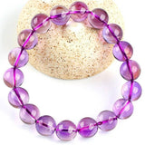 [Bead] Bolivian Sky Mirror - Amethyst Bracelet for Healing & Peace - FateCord