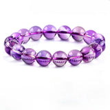 [Bead] Bolivian Sky Mirror - Amethyst Bracelet for Healing & Peace - FateCord
