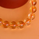 [Bead] Citrine Crystal Bracelet - Deep Yellow Brazilian Citrine for Wealth & Wisdom - FateCord