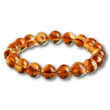 [Bead] Citrine Crystal Bracelet - Natural Citrine Pyramid for Wealth & Confidence - FateCord