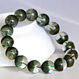 [Bead] Green Crystal Bracelet - Healing Green Phantom Quartz from Zambia - FateCord