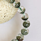 [Bead] Green Crystal Bracelet - Healing Green Phantom Quartz from Zambia - FateCord