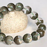 [Bead] Green Crystal Bracelet - Healing Green Phantom Quartz from Zambia - FateCord