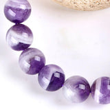 [Bead] Lavender Chevron Amethyst Bracelet - Spiritual Purification & Dream Connection - FateCord