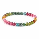 [Bead] Multicolored Tourmaline Bracelet - Healing & Balancing Energy