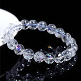 [Bead] Natural Arcestrae Colored White Crystal Asai Bead Bracelet Rainbow - FateCord