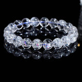 [Bead] Natural Arcestrae Colored White Crystal Asai Bead Bracelet Rainbow - FateCord