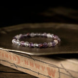 [Bead] Purple Phantom Crystal Bracelet - Wealth & Willpower - FateCord