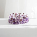 [Bead] Purple Phantom Crystal Bracelet - Wealth & Willpower - FateCord