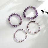 [Bead] Purple Phantom Crystal Bracelet - Wealth & Willpower - FateCord
