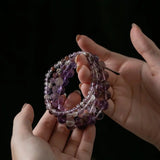 [Bead] Purple Phantom Crystal Bracelet - Wealth & Willpower - FateCord