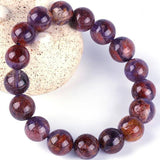 [Bead] Purple Phantom Quartz Bracelet - Spiritual Awakening & Transformation - FateCord