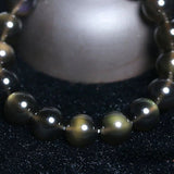 [Bead] Rainbow Eye Ice Obsidian Bracelet - Strength & Protection - FateCord