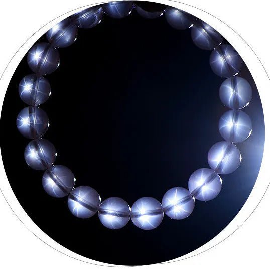 [Bead] Rose Quartz Crystal Bracelet - Natural Starry Rose Quartz for Love & Emotional Healing - FateCord
