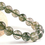 [Bead] Tourmaline Green Rutilated Quartz Bracelet - Vitality & Harmony - FateCord