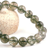 [Bead] Tourmaline Green Rutilated Quartz Bracelet - Vitality & Harmony - FateCord