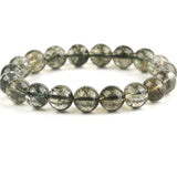 [Bead] Tourmaline Green Rutilated Quartz Bracelet - Vitality & Harmony - FateCord