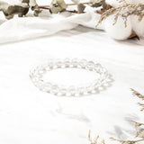 [Bead] White Crystal & Azeztulite Bead - Purity and Awakening Stone - FateCord