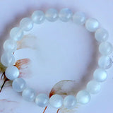 [Bead] White Moonstone Bead from Sri Lanka - Purity & Clarity Crystal - FateCord